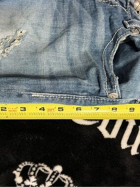 Miss Me Light Blue Distressed Denim Jean Shorts